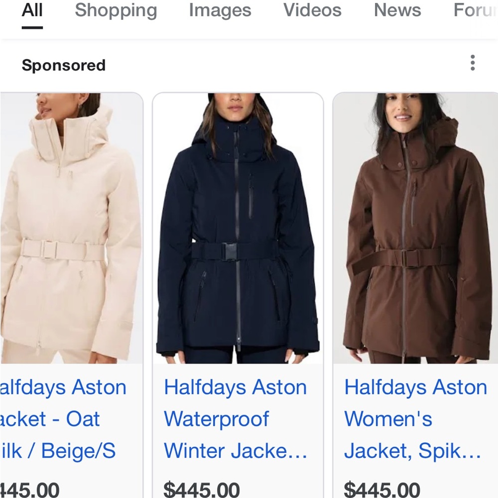 Brand new still has tags sz medium black half days Aston jacket